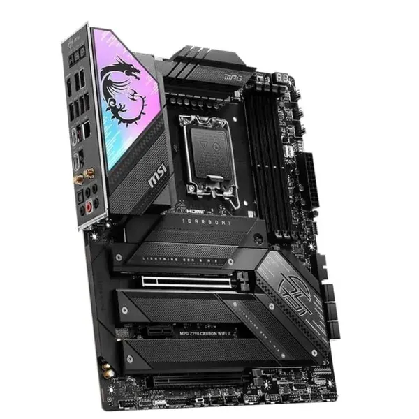Материнская плата MSI MPG Z790 CARBON MAX WIFI II Soc-1700 Intel Z790 4xDDR5 ATX AC`97 8ch(7.1) 5Gigabit RAID+HDMI