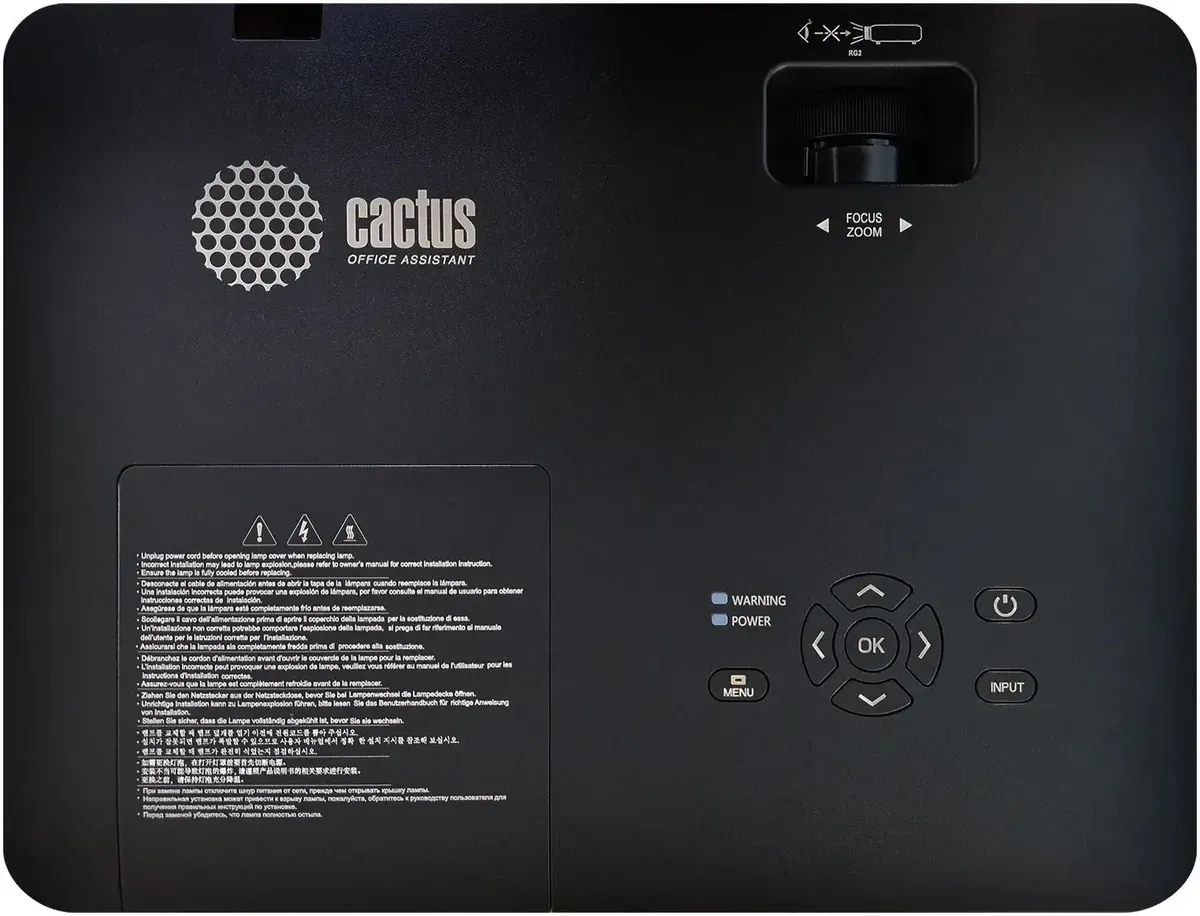 Проектор Cactus CS-S2.B 3LCD 40000Lm LS 4000Lm ANSI (1024x768) 15000:1 ресурс лампы:10000часов 1xUSB typeA 2xHDMI 3.26кг