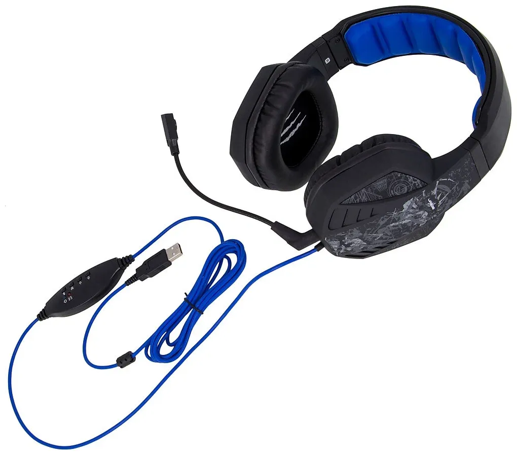 Гарнитура игровая HAMA uRage SoundZ 310,  для компьютера, черный/черый