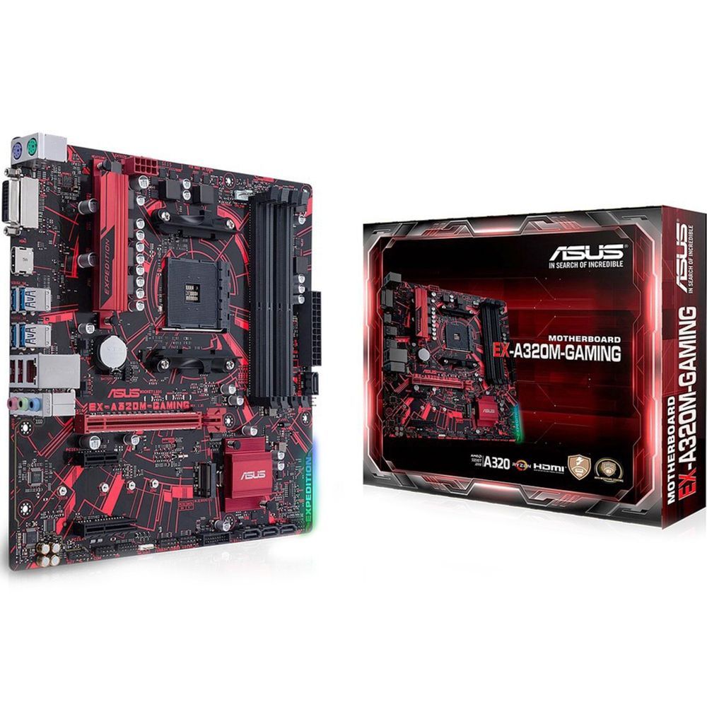 Материнская плата ASUS AMD A320 sAM4 Socket for AMD mATX