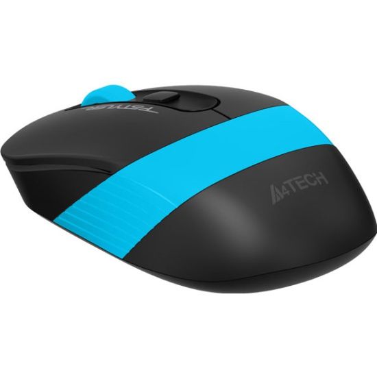 Мышь A4Tech Fstyler FG10S черный/синий оптическая (2000dpi) silent беспроводная USB (4but)