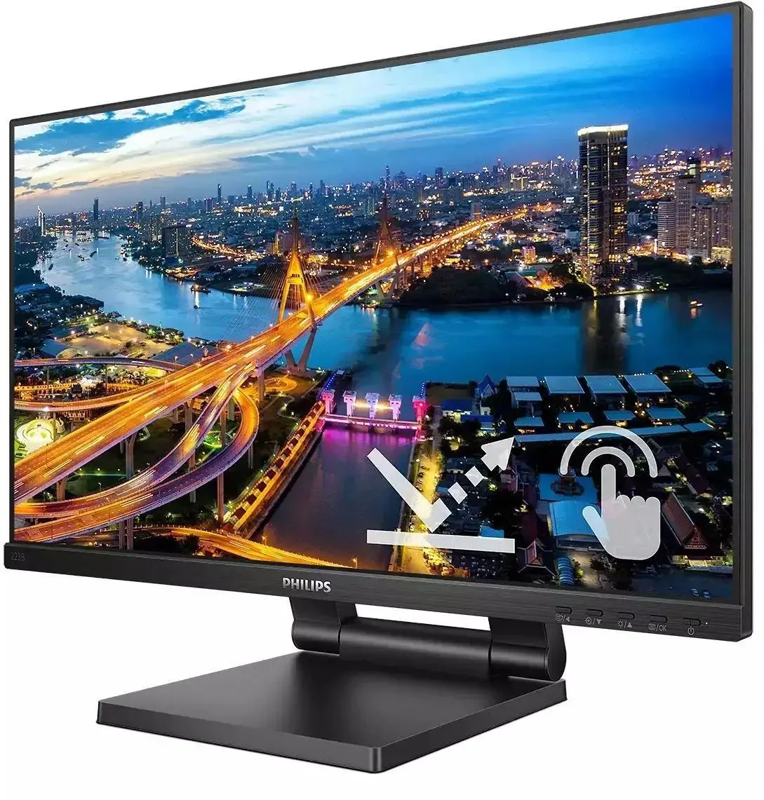21.5" Монитор Philips 222B1TC/00, 1920x1080, 75 Гц, IPS, черный