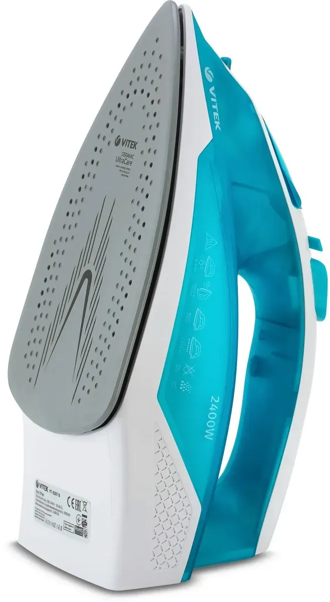 Утюг VITEK VT-8307, голубой/белый