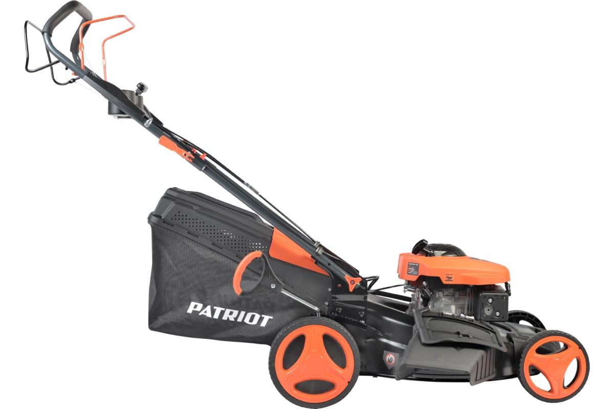 Газонокосилка бензиновая PATRIOT PT 55LS, 173сс, 4 л.с., 51 см, 65 л. трав., метал. дека, привод на колеса, вариатор