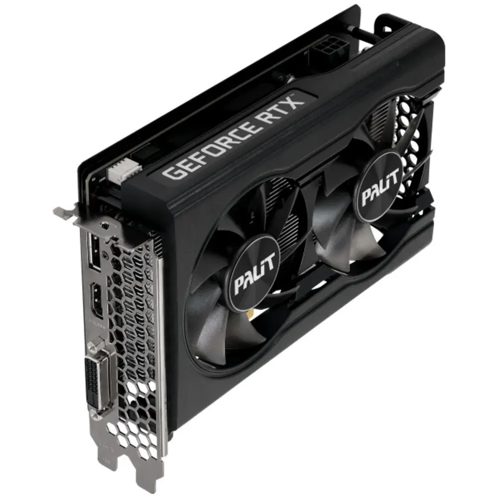 Видеокарта PCI-E Palit GeForce RTX 3050 Dual (NE63050018P1-1070D V1) 8GB DDR 6 128-bit 8nm 1552/1400
