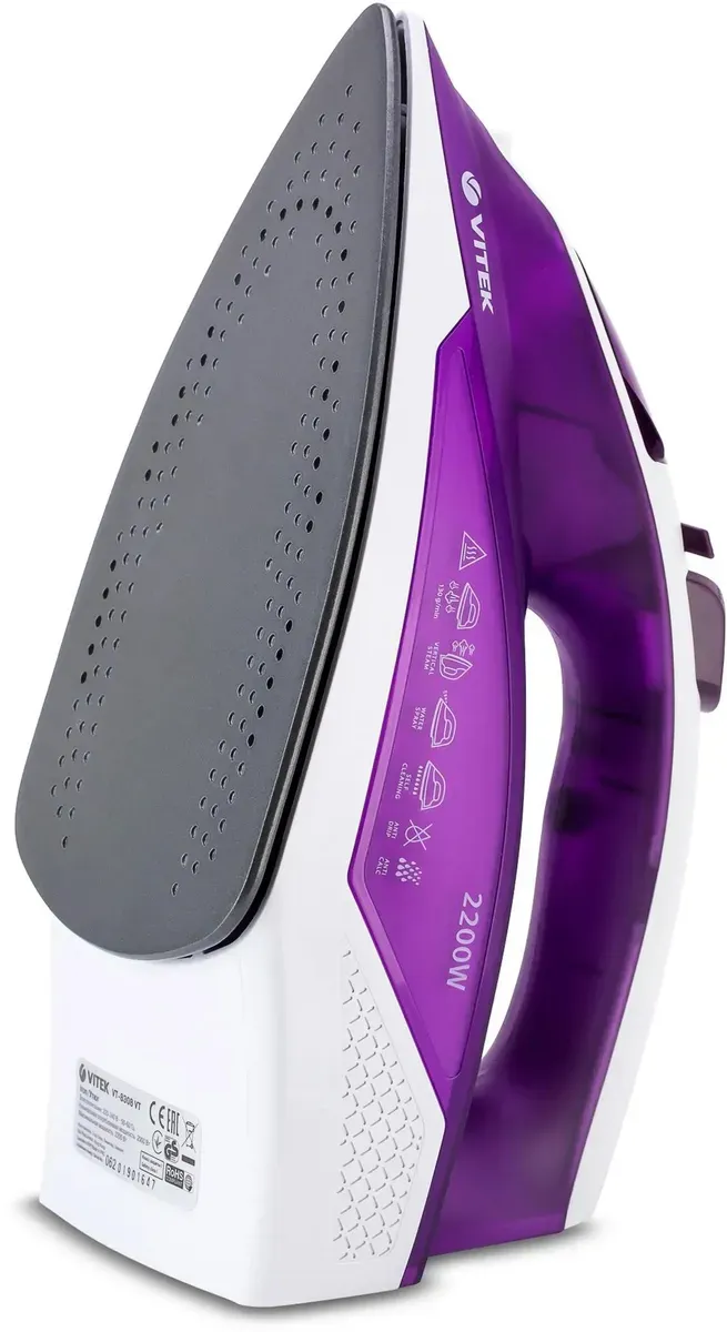 Утюг VITEK VT-8308 VT, 2400Вт, белый/сиреневый